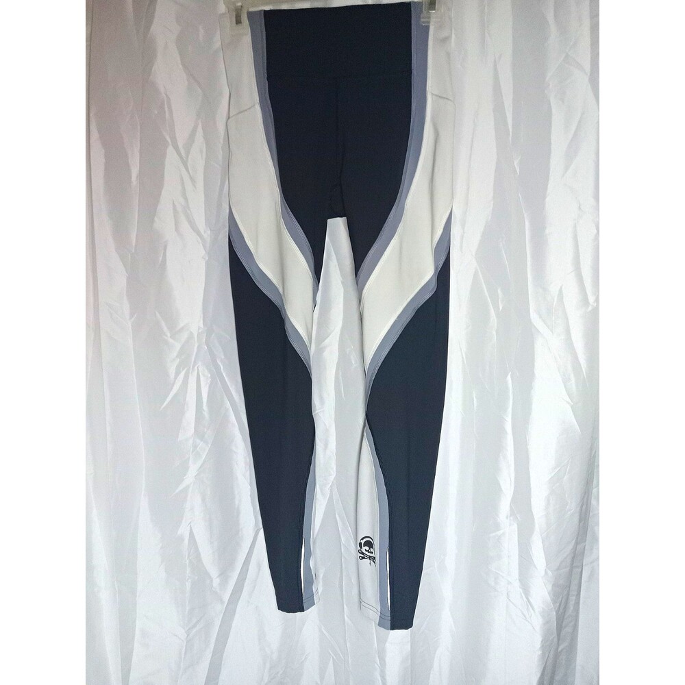 Altered Lululemon Women’s Colorblock Cycling Leggings Size 4 Ankle Tapered Logo